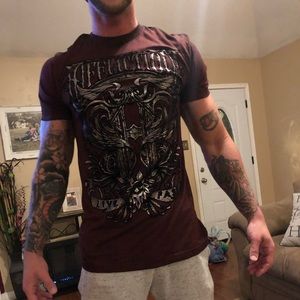 Men’s affliction shirt size large never worn
